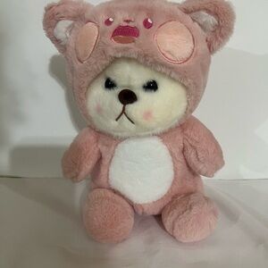 Adorable Pink Teddy Bear Plush Toy